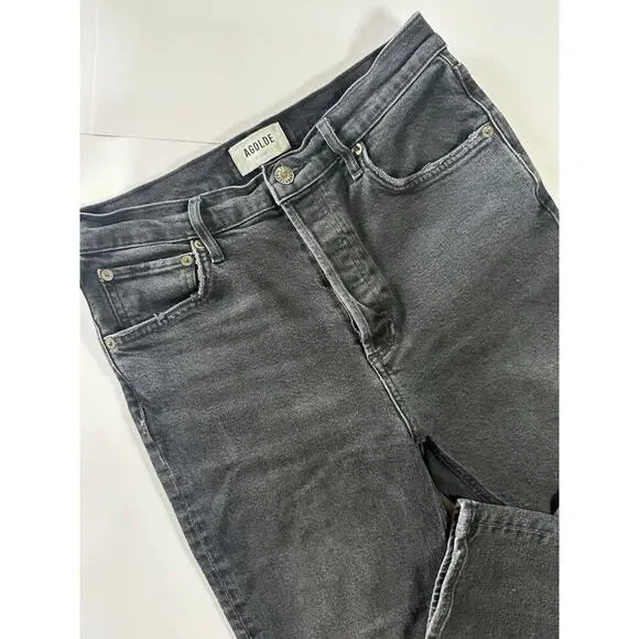 AGOLDE Riley High Rise Straight Crop Jeans Size 28 - Picture 2 of 5